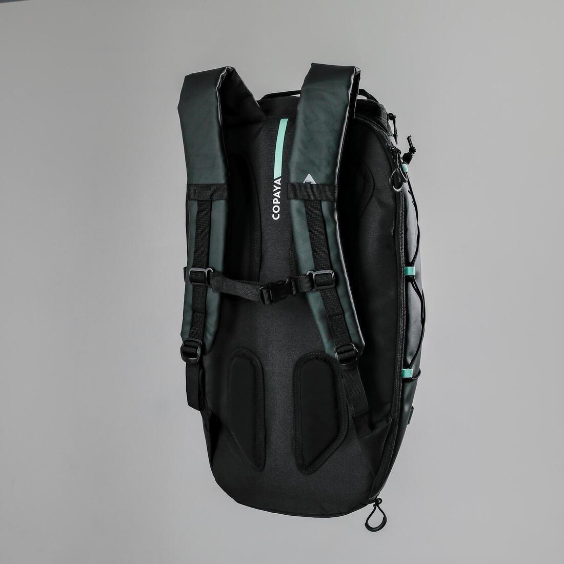 Beach Volleyball Compartment Backpack - Bv900 25L, Black, No Color, large image number 3
