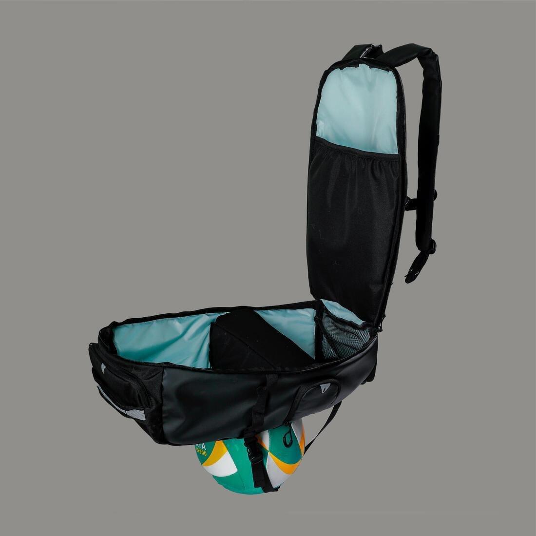 Beach Volleyball Compartment Backpack - Bv900 25L, Black, No Color, large image number 4