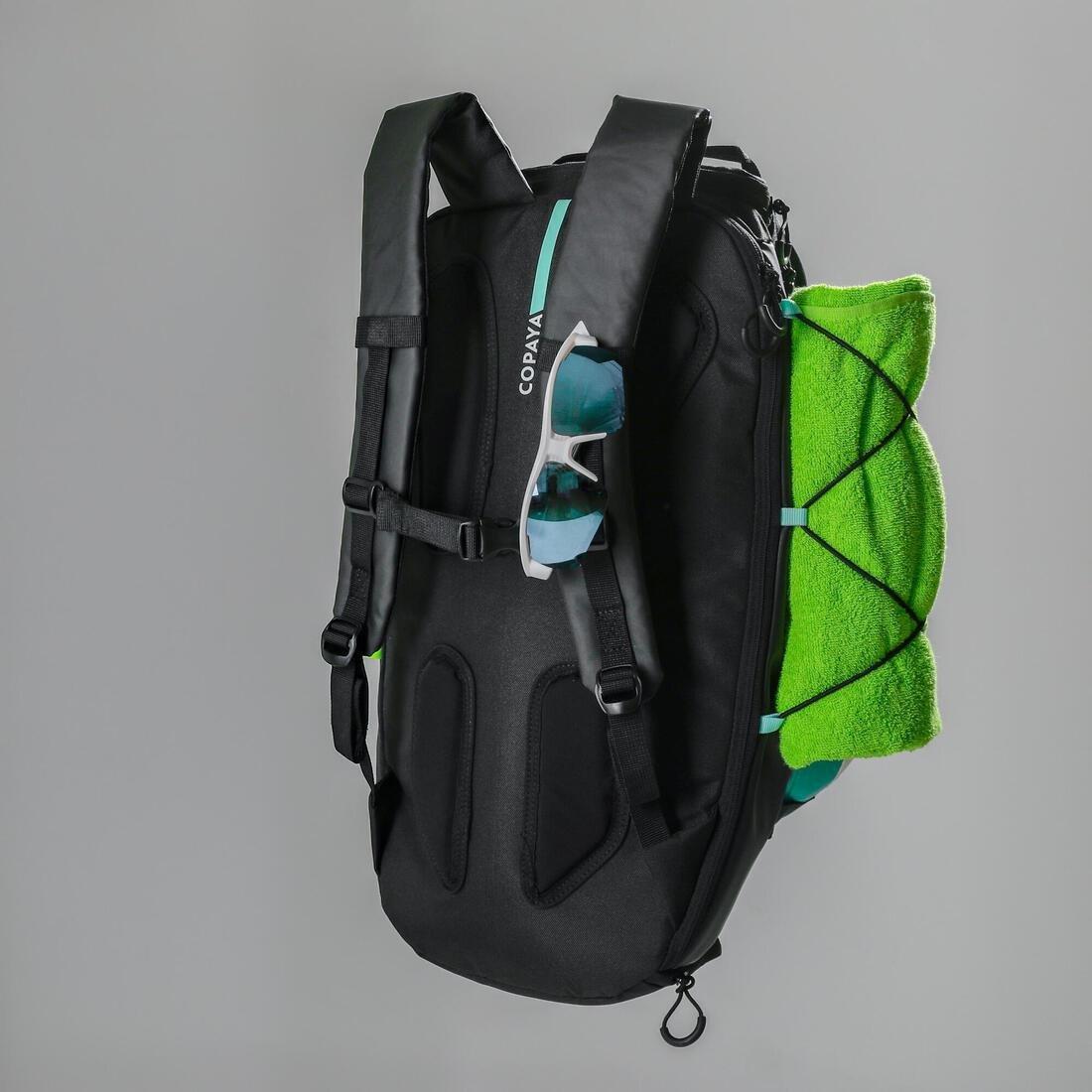 Beach Volleyball Compartment Backpack - Bv900 25L, Black, No Color, large image number 5