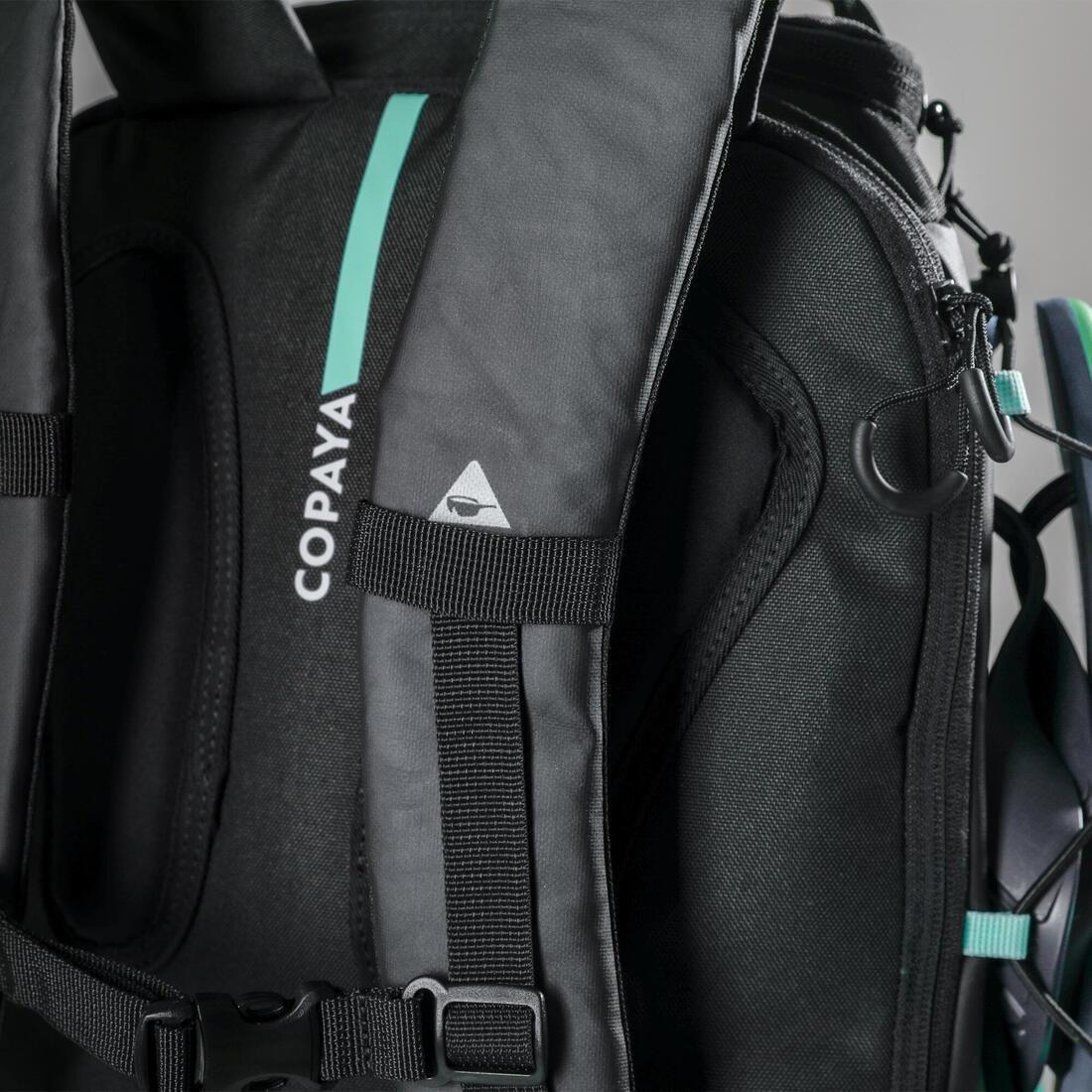 Beach Volleyball Compartment Backpack - Bv900 25L, Black, No Color, large image number 11