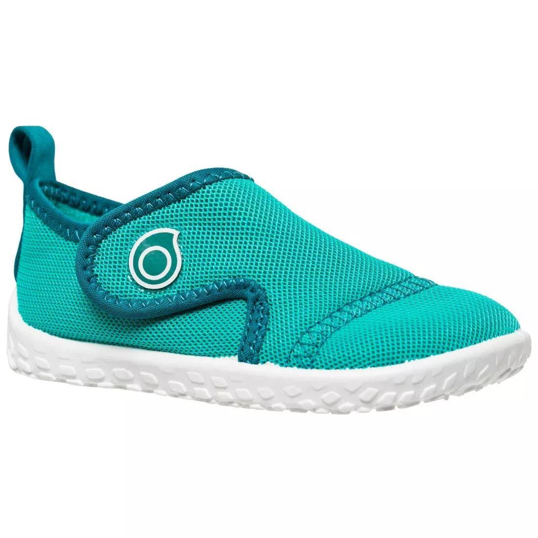 SUBEA - Baby'S Shoes For Water Aquashoes 100, Dark Peacock Blue