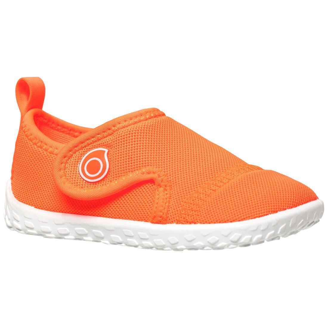 Baby's Shoes For Water Aquashoes 100, Fluo Coral Orange, No Color, large image number 0