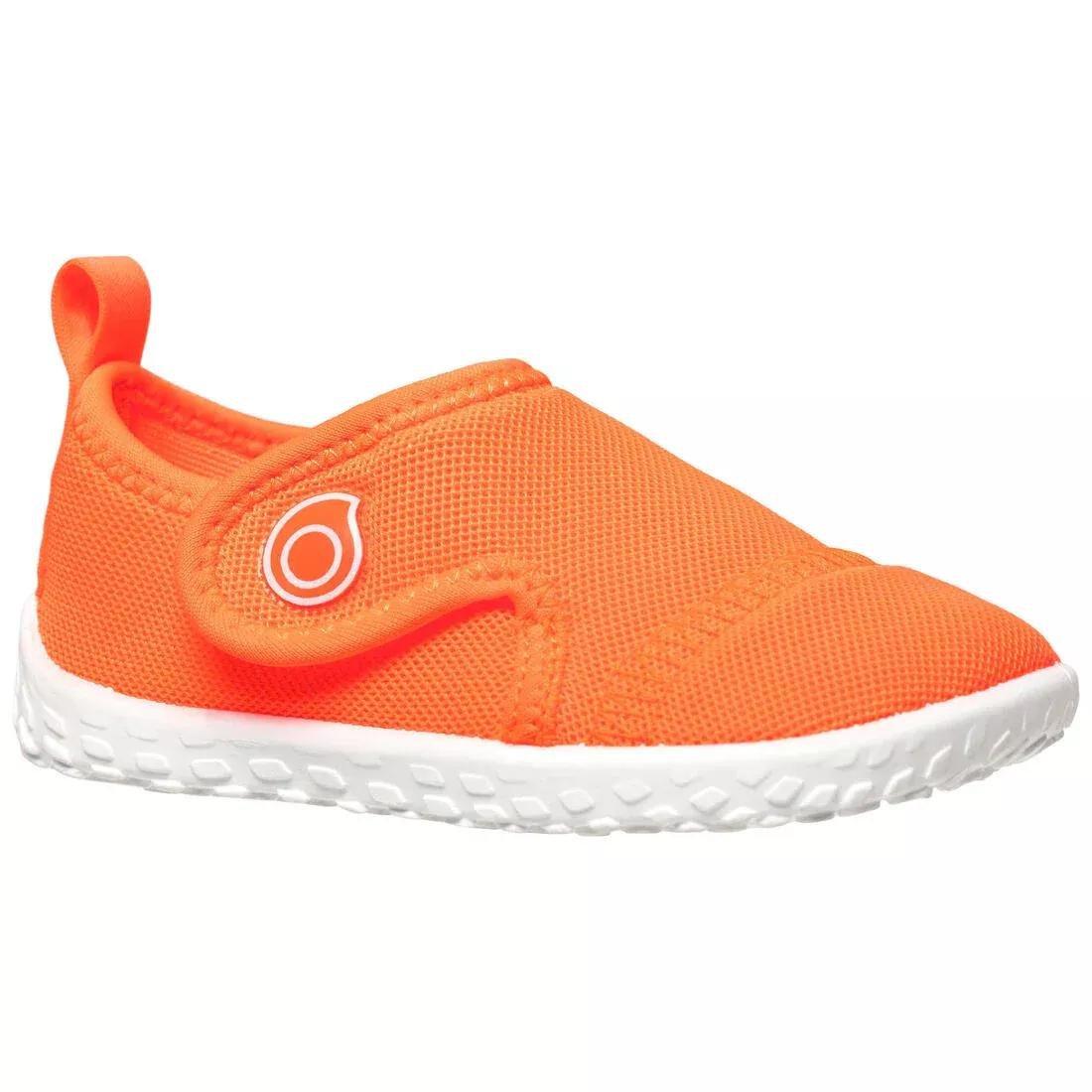 SUBEA - Baby's Shoes For Water Aquashoes 100, Fluo Coral Orange