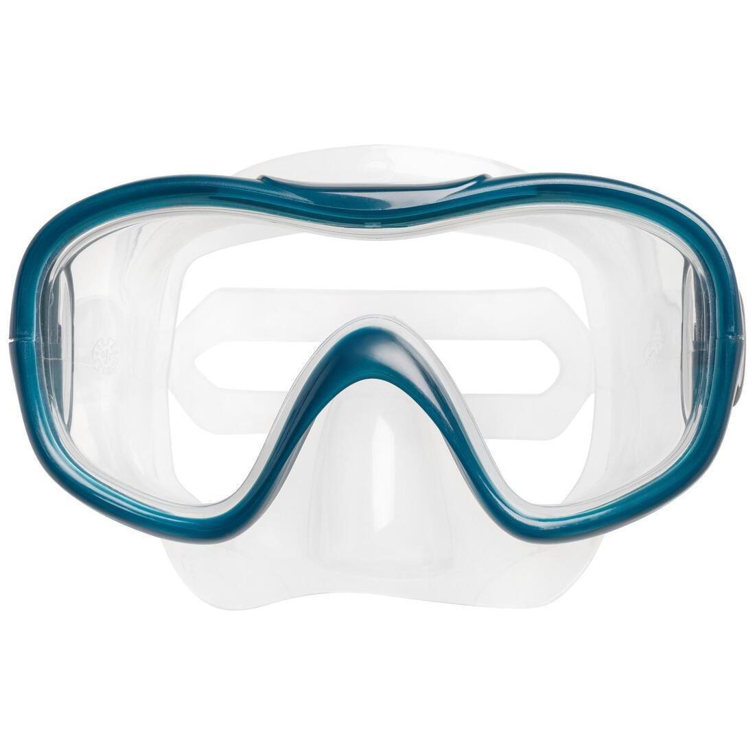 Adlt's Diving Snorkelling Fins Mask and Snorkel kit SNK 500, Blue, , large image number 2