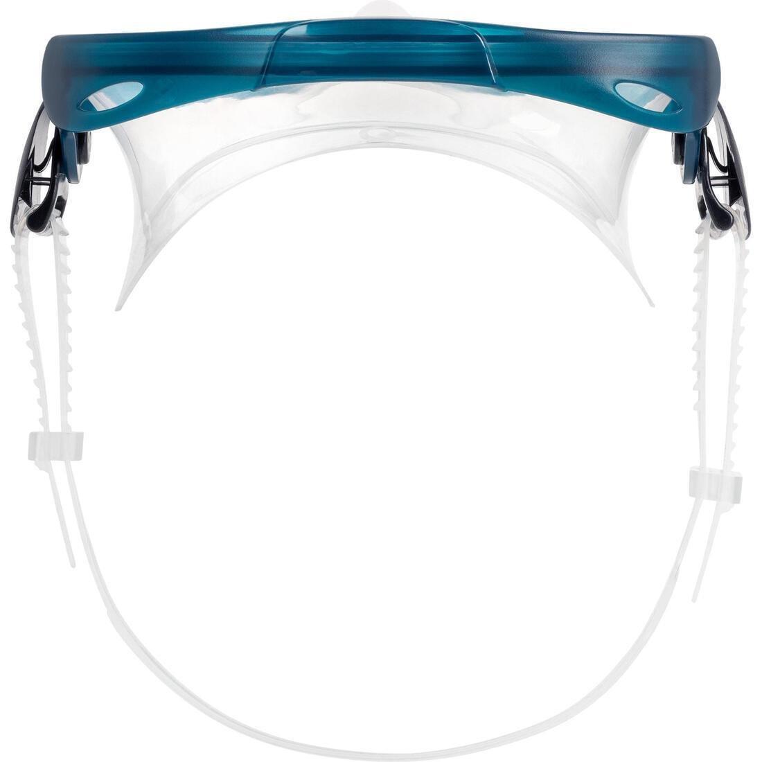 Adlt's Diving Snorkelling Fins Mask and Snorkel kit SNK 500, Blue, , large image number 4