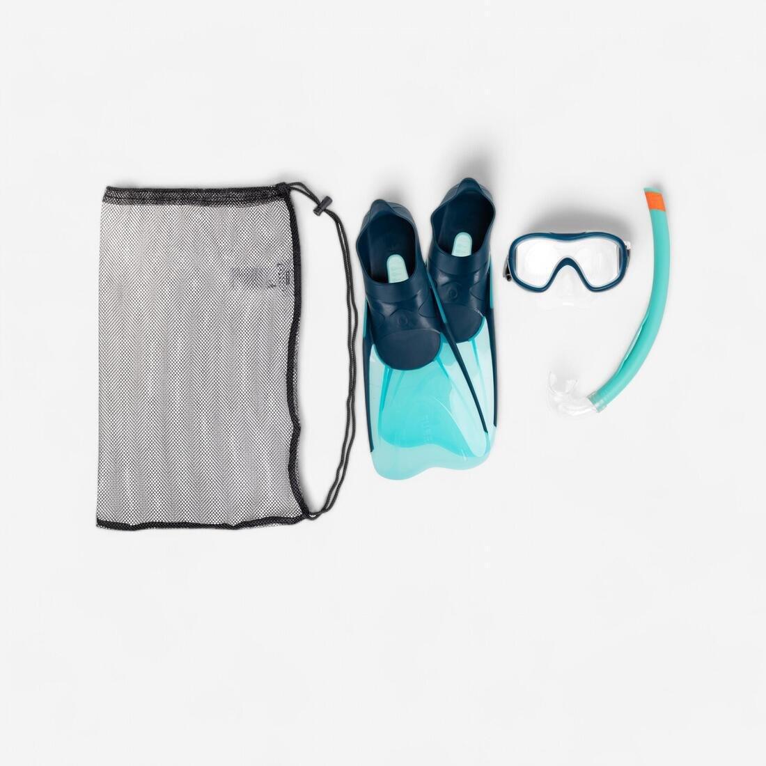 Kids Snorkelling Kit Mask Snorkel Snk500, , large