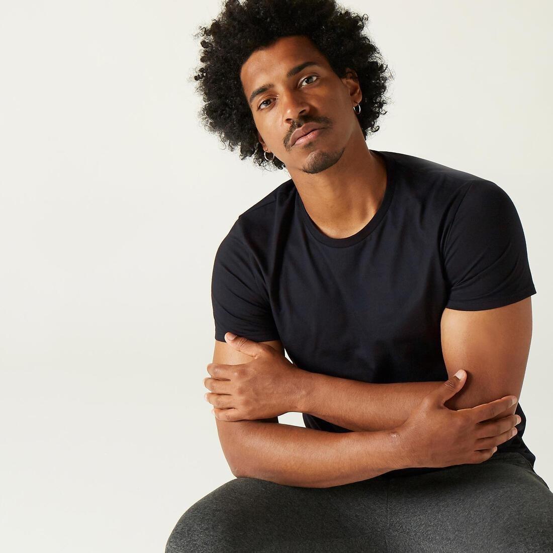 Fitness Pure Cotton T-Shirt Sportee, Grey, No Color, large image number 3