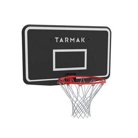 TARMAK - Kids'/Adult Wall-Mounted Basketball Hoop SB100, Black/Red