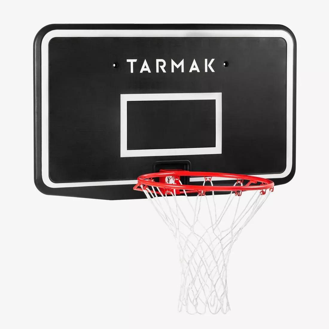 TARMAK - Wall-Mounted Basketball Hoop - SB100, Black/Red