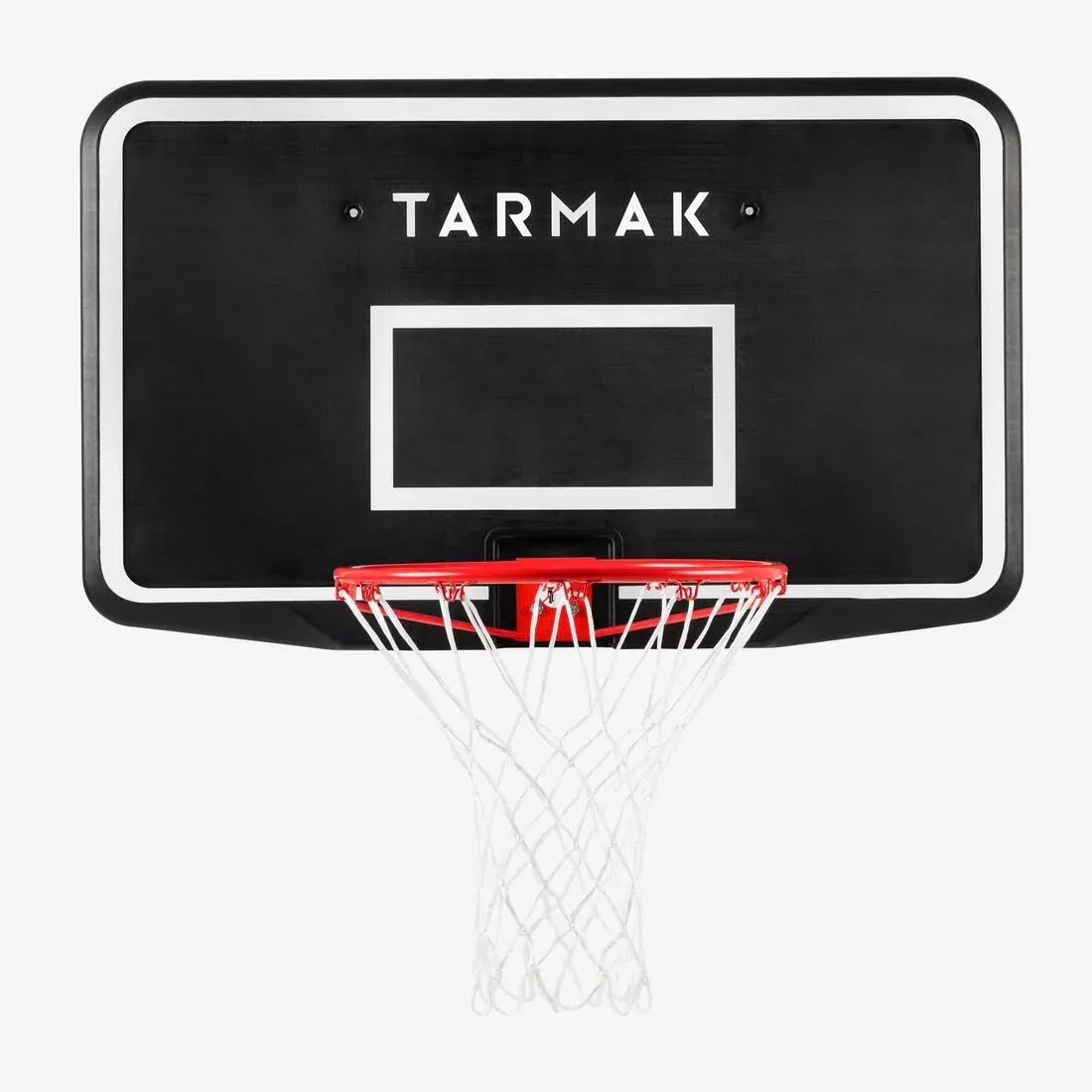 Wall-Mounted Basketball Hoop - SB100, Black/Red, No Color, large image number 1