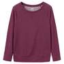 NYAMBA - Stretchy Long-Sleeved Cotton Fitness T-Shirt, Purple