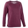 NYAMBA - Stretchy Long-Sleeved Cotton Fitness T-Shirt, Purple