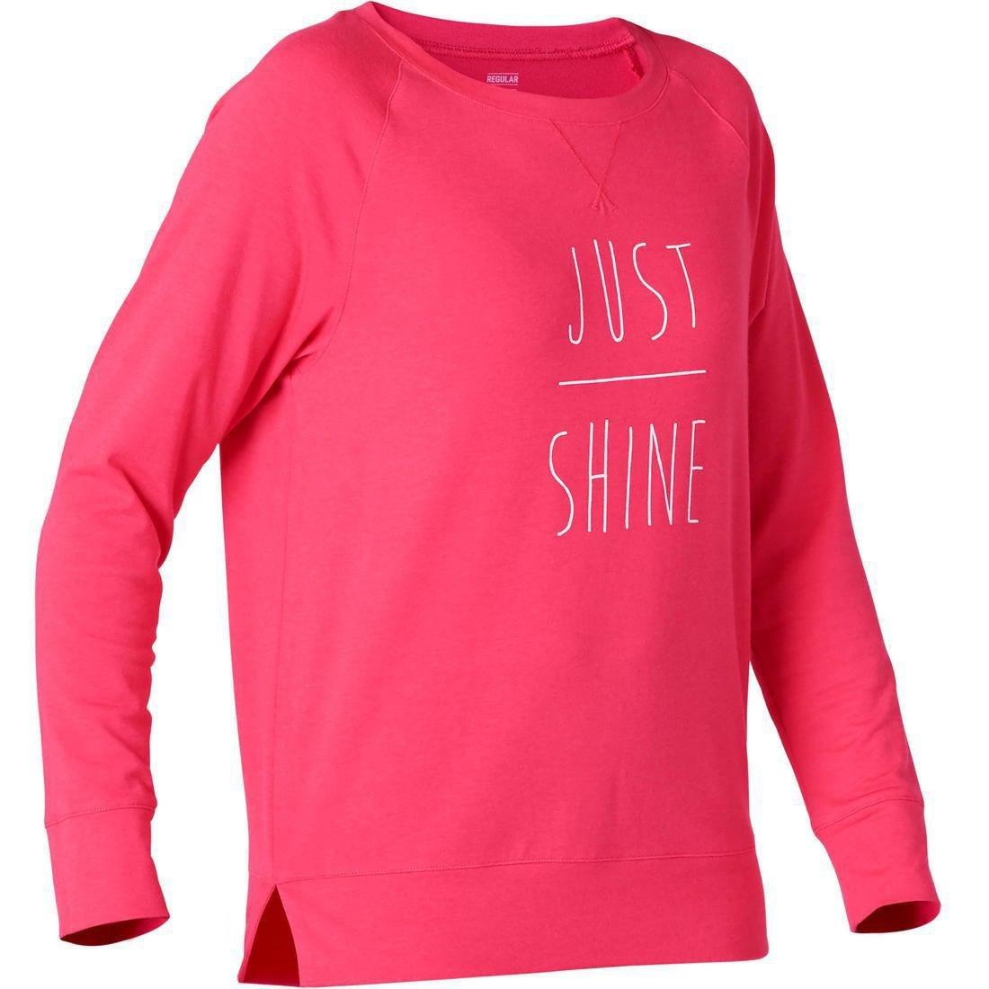 Stretchy Long-Sleeved Cotton Fitness T-Shirt, Purple, , large image number 10