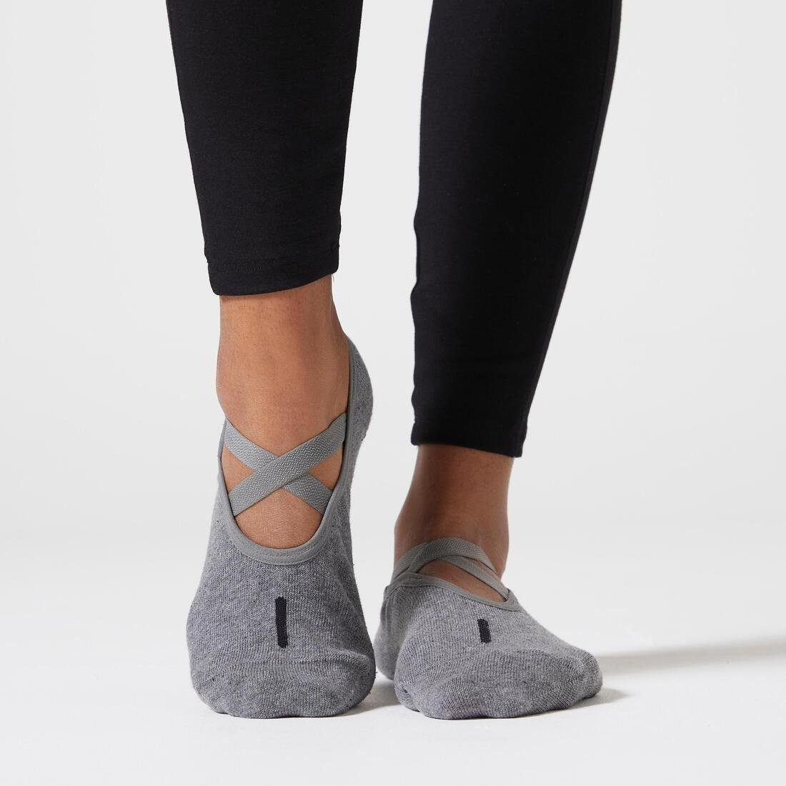 Non-Slip Fitness Ballet Socks, No Color, large image number 4