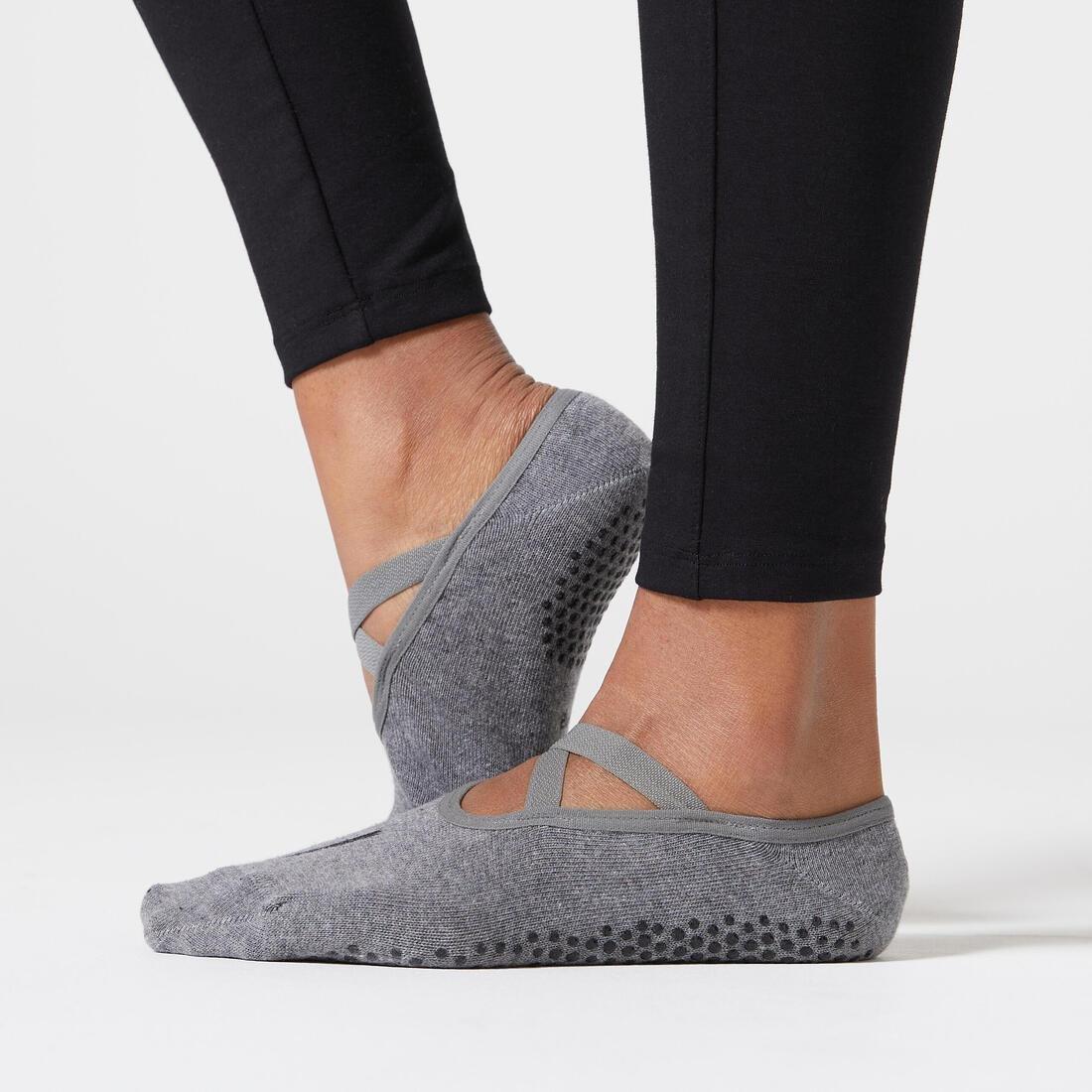 Non-Slip Fitness Ballet Socks, No Color, large image number 5