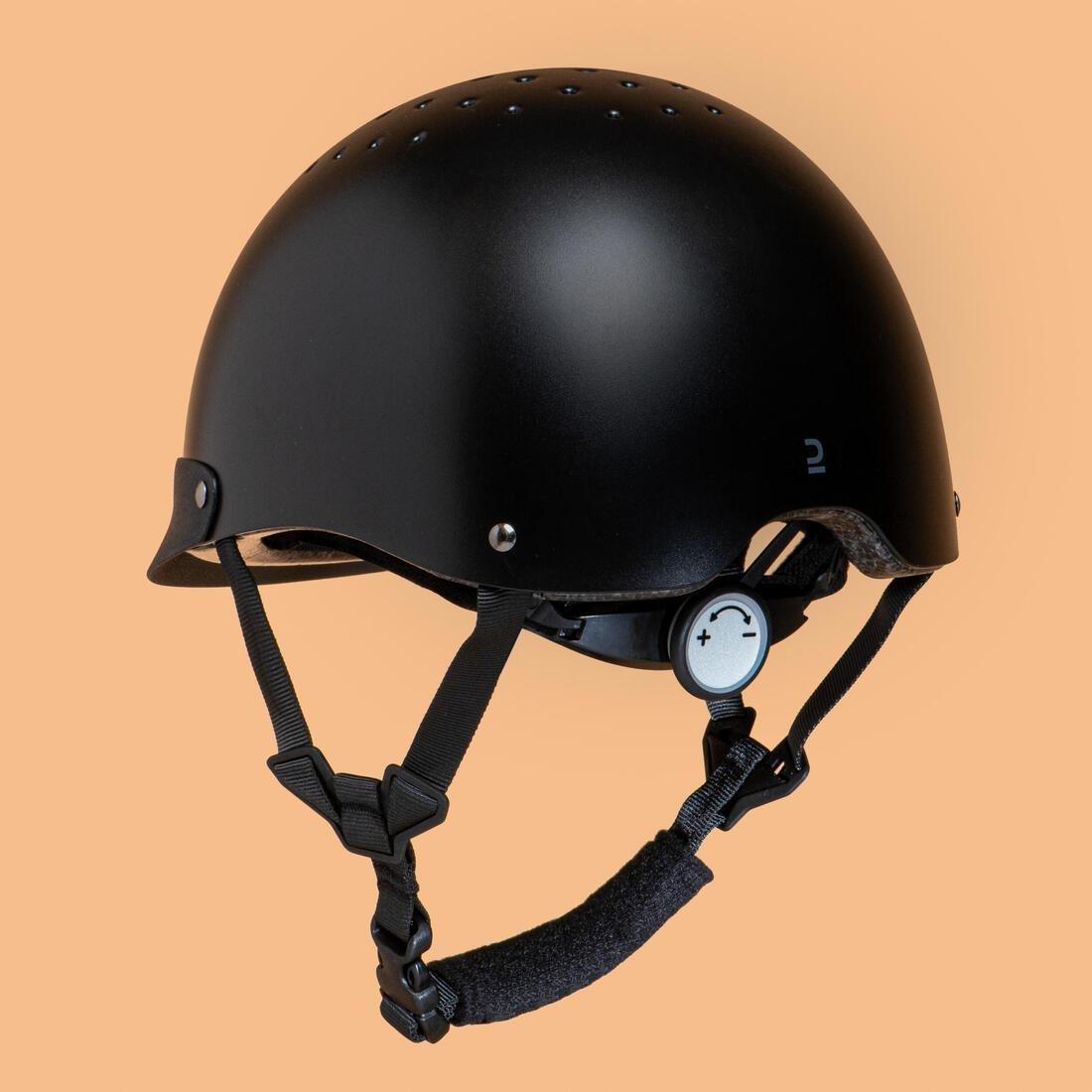 Unisex Horse Riding Helmet - 100, Black, , large image number 1
