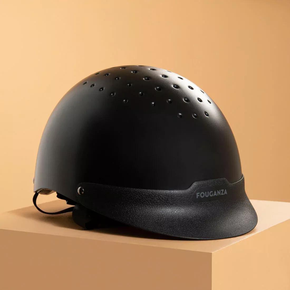 Unisex Horse Riding Helmet - 100, Black, , large image number 10