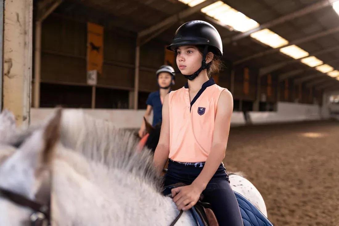 Unisex Horse Riding Helmet - 100, Black, , large image number 12