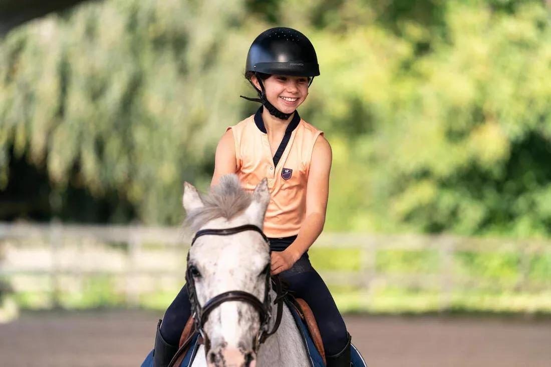 Unisex Horse Riding Helmet - 100, Black, No Color, large image number 13