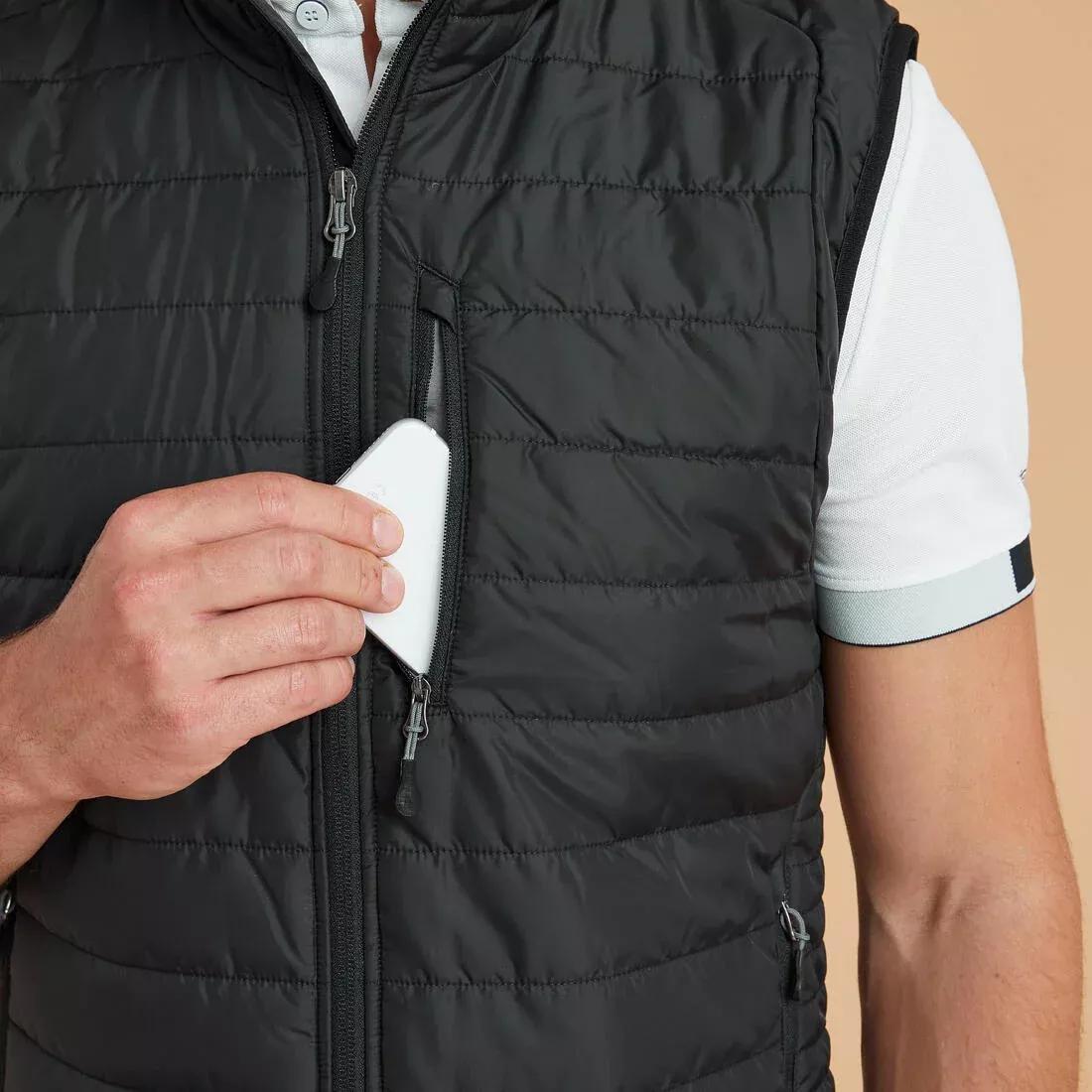 Men's Sleeveless Horse Riding Padded Jacket 100, black, , large image number 2