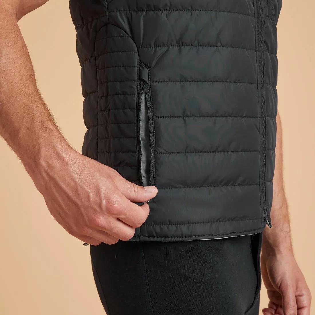 Men's Sleeveless Horse Riding Padded Jacket 100, black, , large image number 3