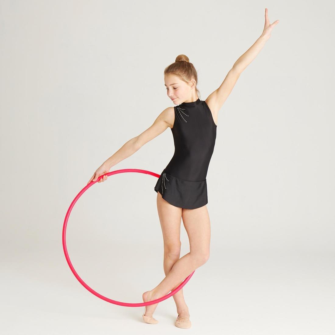 DOMYOS - Rhythmic Gymnastics Hoop, Fluo Coral Pink