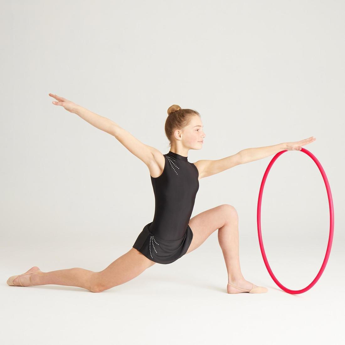 DOMYOS - Rhythmic Gymnastics Hoop, Fluo Coral Pink