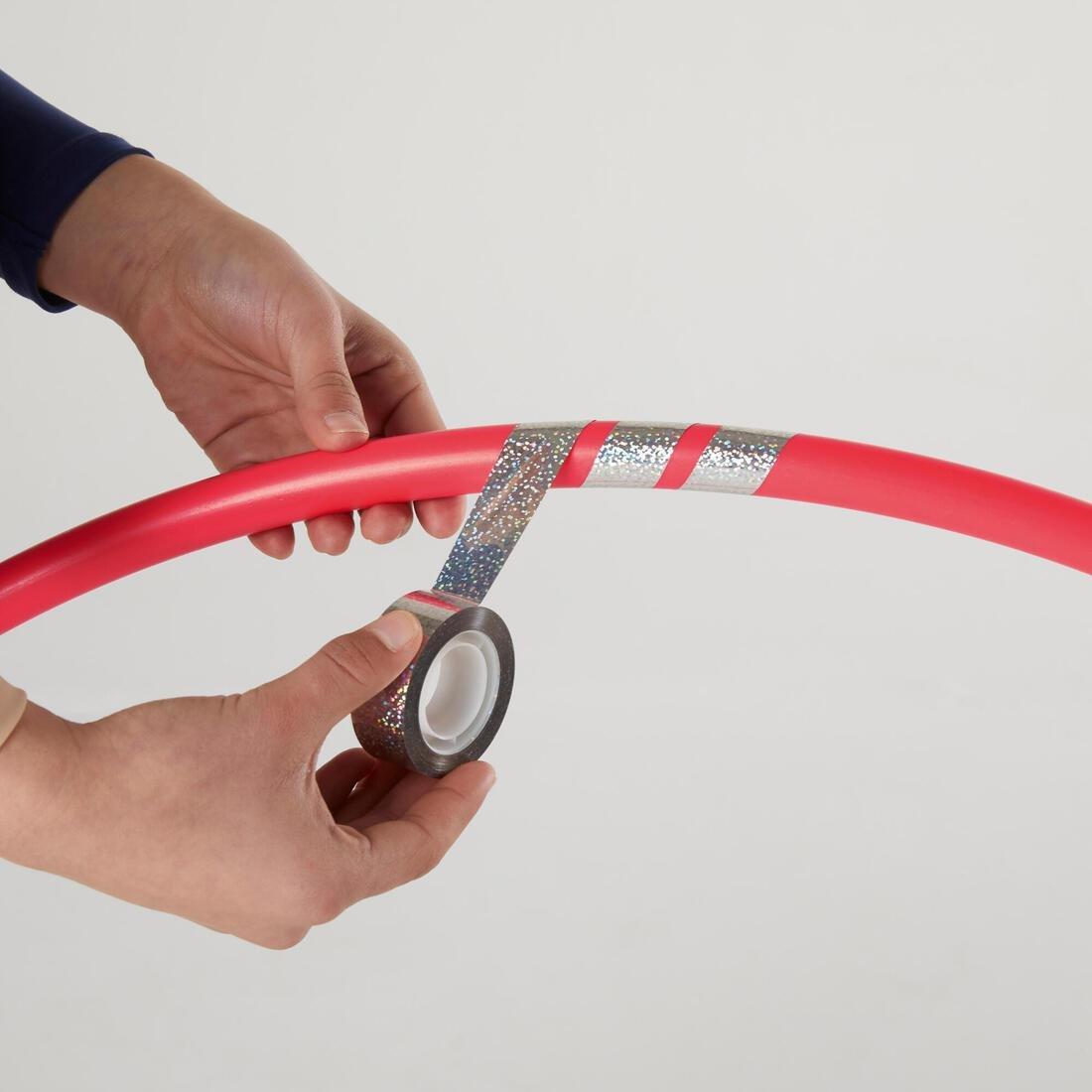 Rhythmic Gymnastics Hoop, Fluo Coral Pink, No Color, large image number 5