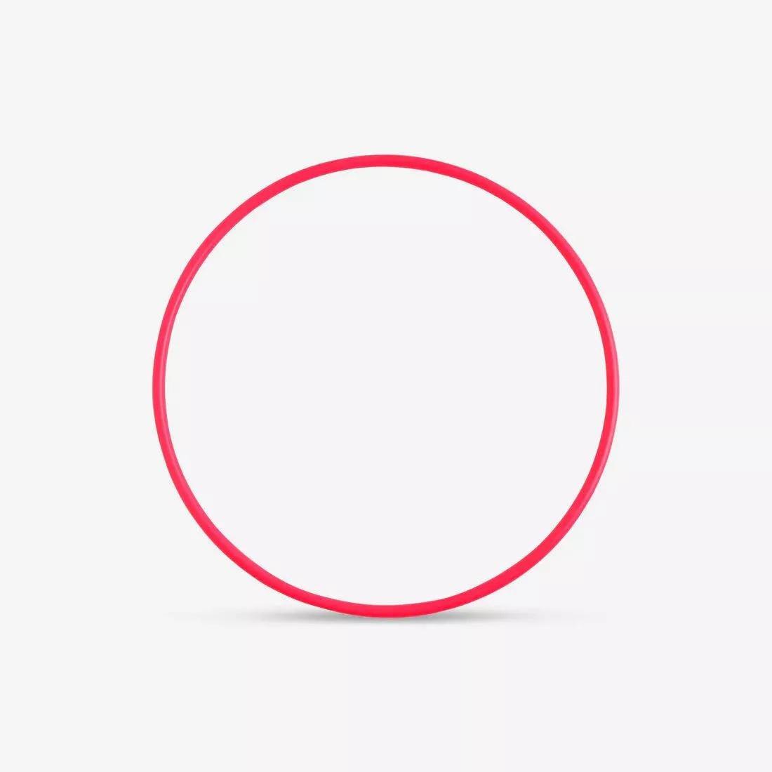 Rhythmic Gymnastics Hoop, Fluo Coral Pink, No Color, large image number 8
