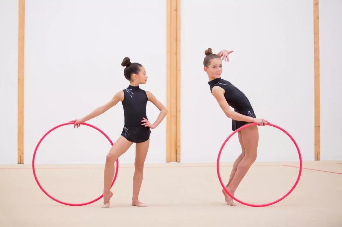 Rhythmic Gymnastics Hoop, Fluo Coral Pink, No Color, large image number 9