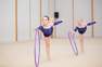 DOMYOS - Rhythmic Gymnastics Hoop, Fluo Coral Pink