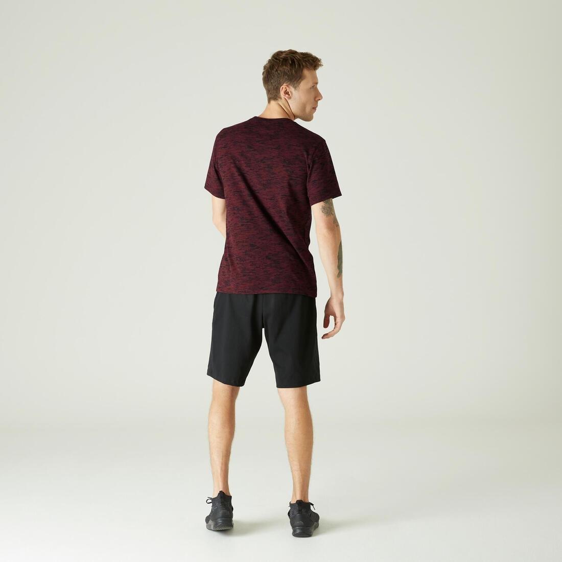 Stretch Cotton Fitness T-Shirt, Chocolate Truffle, , large image number 7