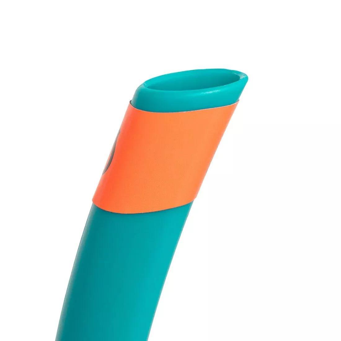 Adult's diving snorkelling Fins Mask and Snorkel kit SNK 500 - Blue, caribbean turquoise green, , large image number 14