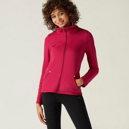 NYAMBA - High Neck Zip Fitness Sweatshirt, Pink