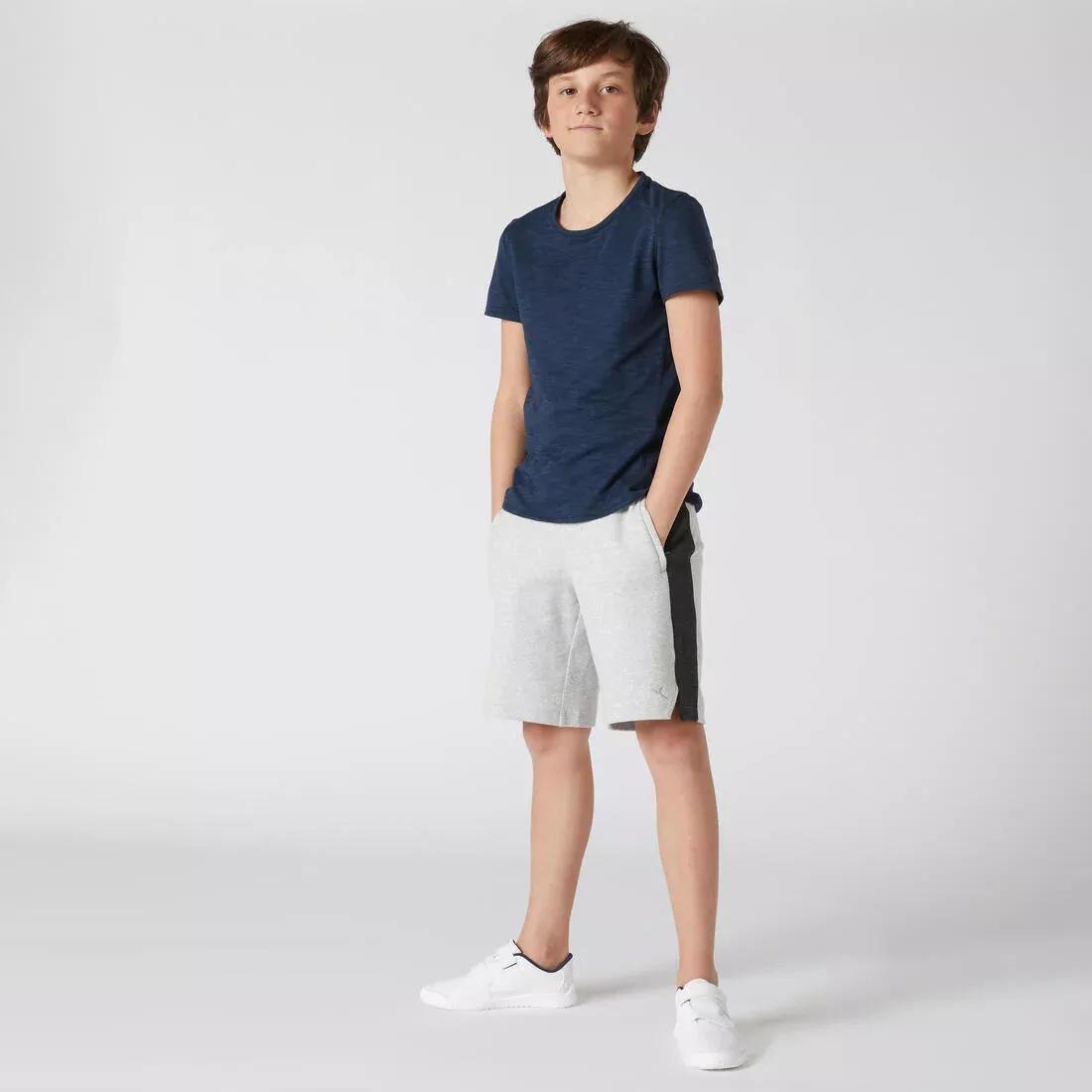 Kids Boys Cotton Shorts - 500, Grey, , large image number 5