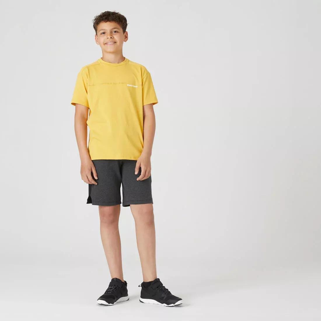 Kids Boys Cotton Shorts - 500, Grey, , large image number 8