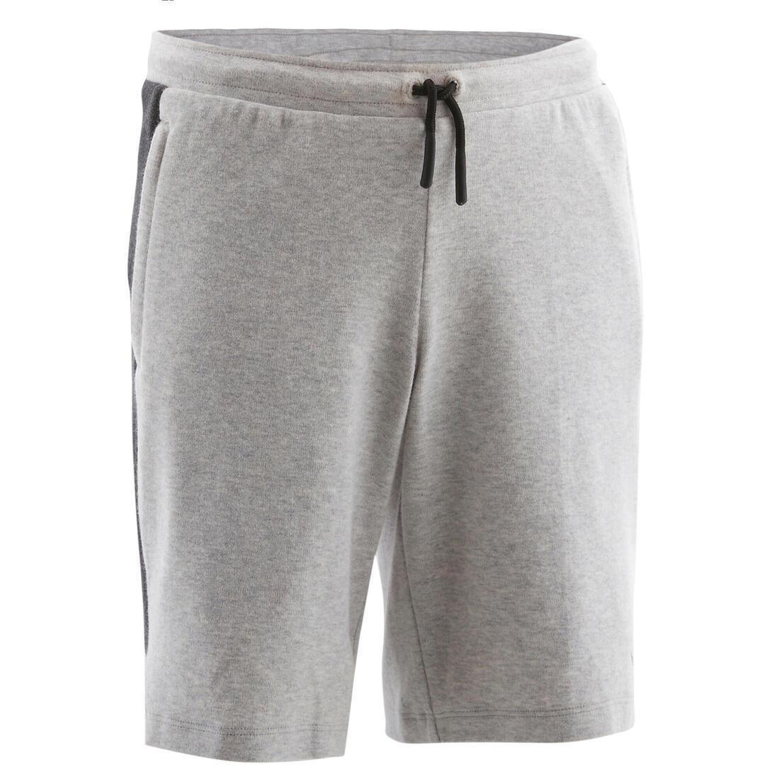 Kids Breathable Cotton Shorts, Light Grey, 5401_000, large image number 4