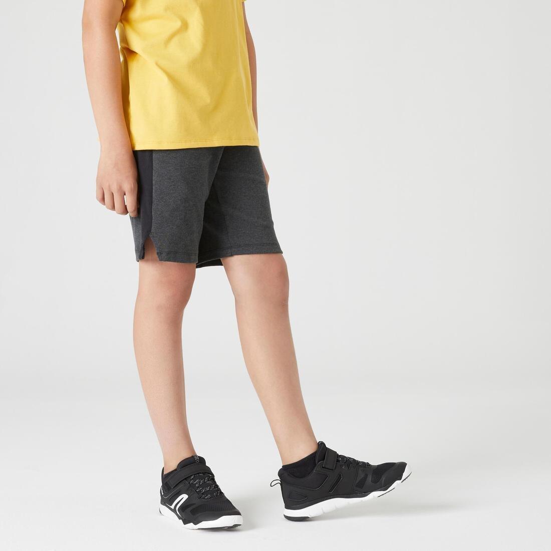 Kids Breathable Cotton Shorts, Light Grey, 5401_000, large image number 8