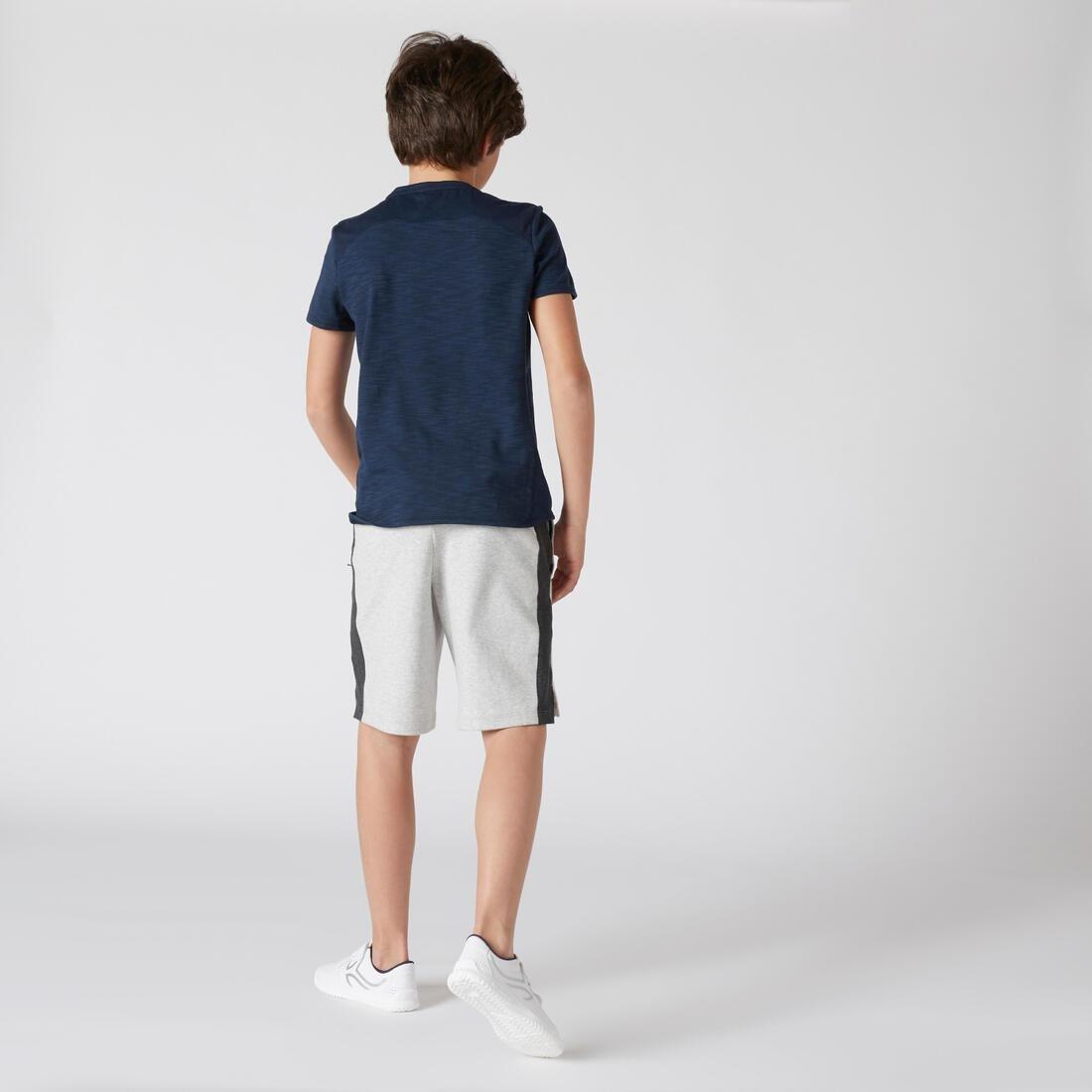 Kids Breathable Cotton Shorts, Light Grey, 5401_000, large image number 11
