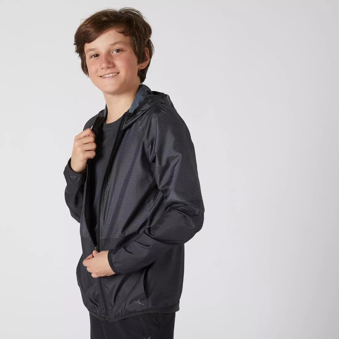Kids Boys Ultra-Lightweight Compact Breathable Jacket, Black, , large image number 1