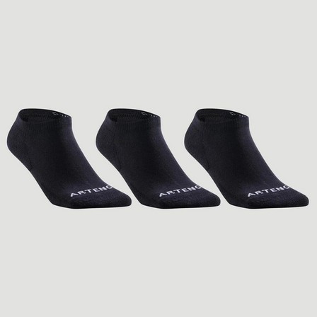 ARTENGO - Low Tennis Socks - Rs 100 Tri-Pack, Black