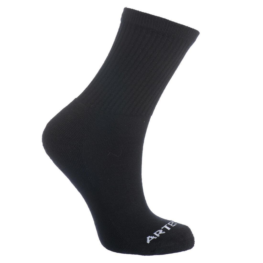 Unisex High Sports Socks, Black, , large image number 6