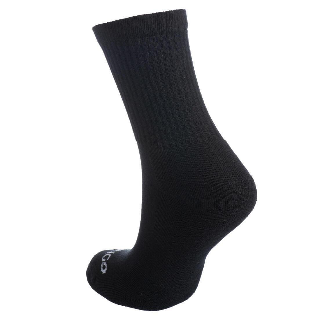Unisex High Sports Socks, Black, , large image number 7