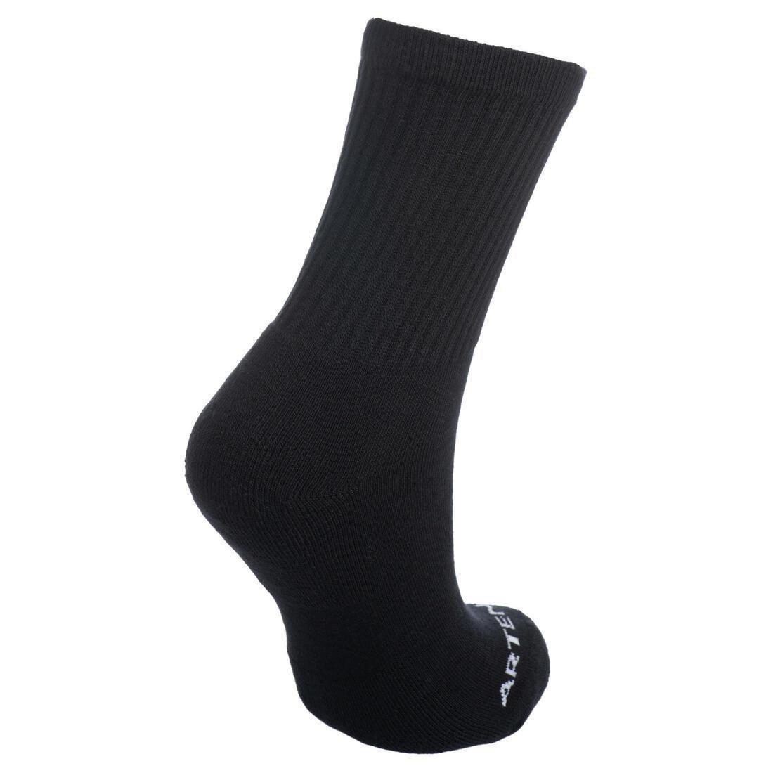 Unisex High Sports Socks, Black, , large image number 8