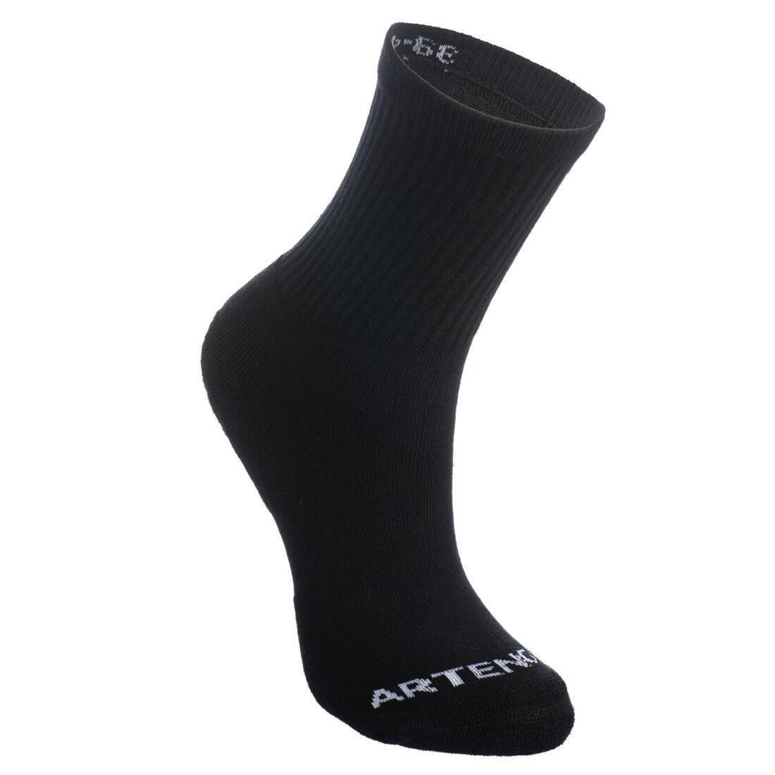 Unisex High Sports Socks, Black, , large image number 9