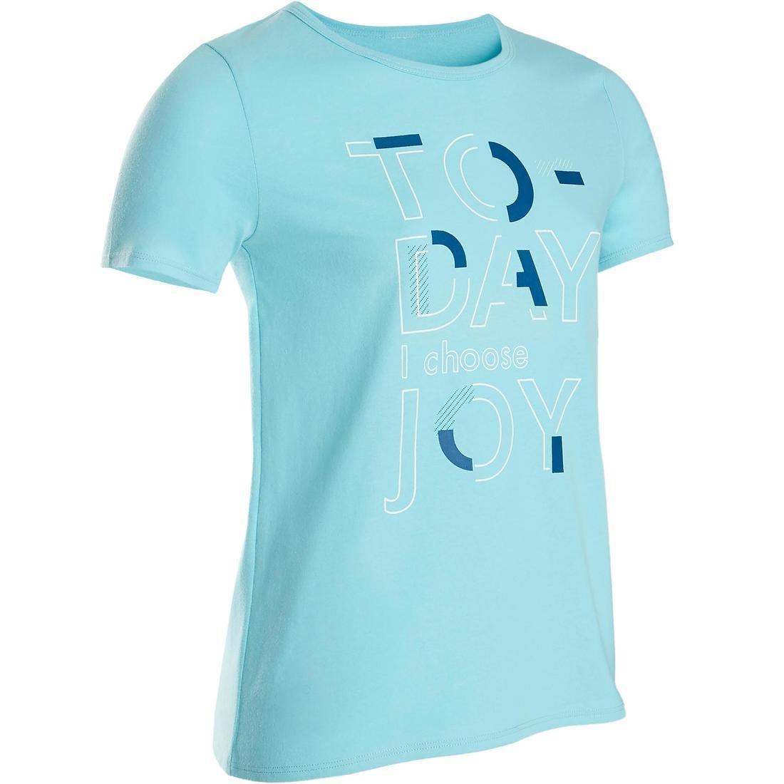 Kids Girls Short-Sleeved Gym T-Shirt, White, , large image number 10