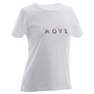 DOMYOS - 100Girls Short-Sleeved Gym T-Shirt Print, Black