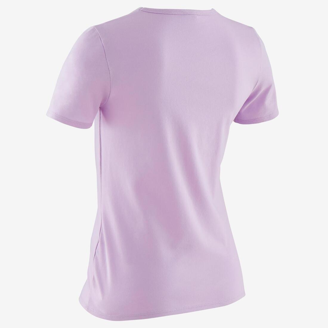 Kids Girls Short-Sleeved Gym T-Shirt, Black, No Color, large image number 3