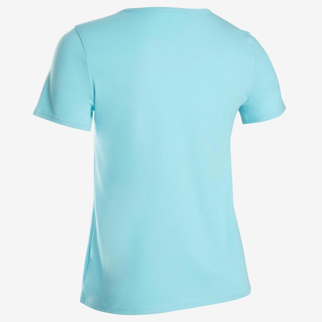 Kids Girls Short-Sleeved Gym T-Shirt, Black, No Color, large image number 7