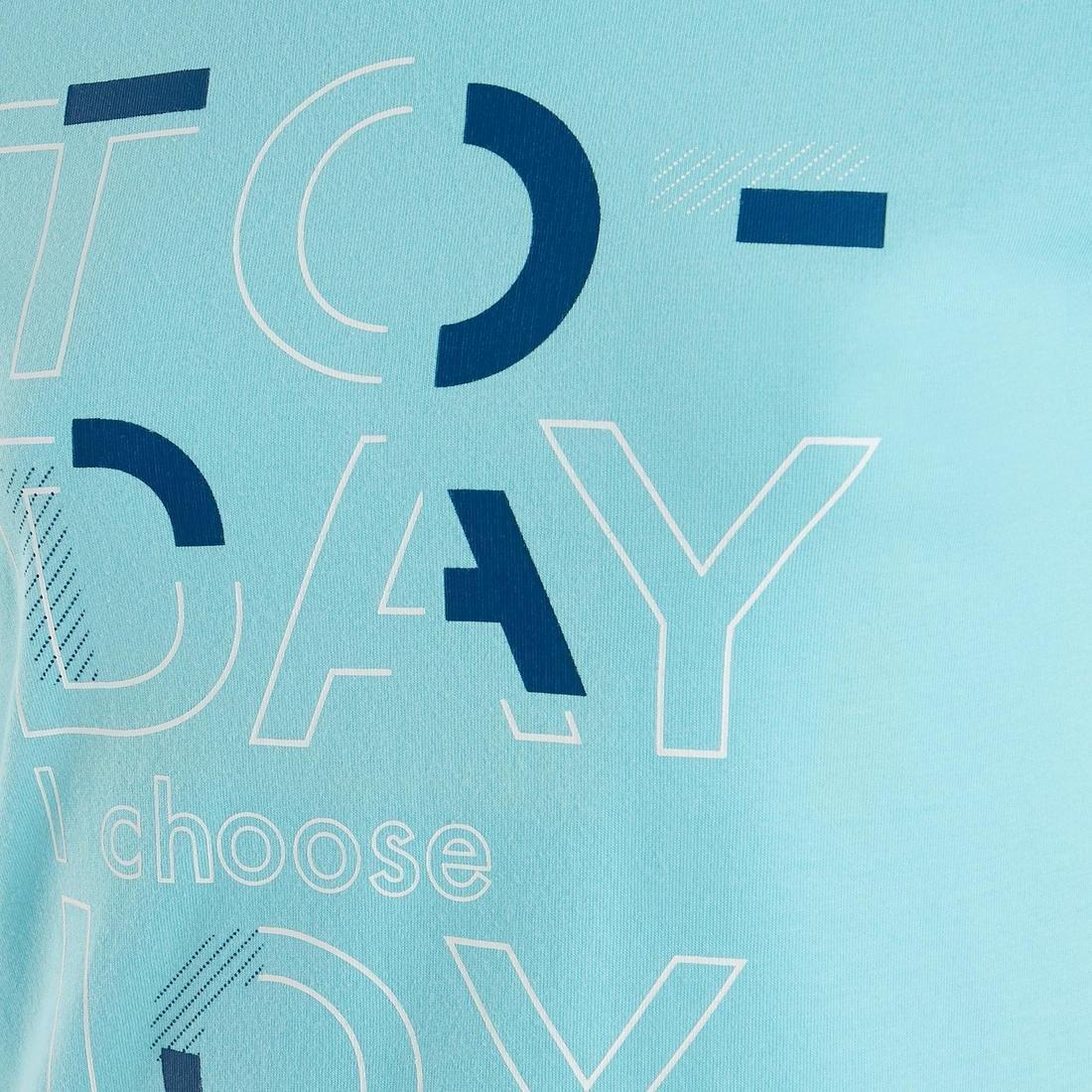 Kids Girls Short-Sleeved Gym T-Shirt, Black, No Color, large image number 8